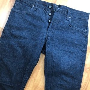 DSTLD slim fit raw selvedge denim in indigo